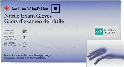 Powder-Free Nitrile Exam Gloves, Box of 200