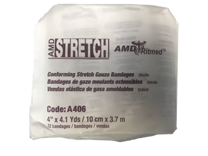 AMD-RITMED A406 Sterile Conforming Bandage Roll, 4IN x 4.1 YDS