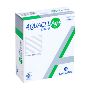 AQUACEL 413566 AG+ EXTRA HYDROFIBER Dressing 2IN x 2IN (5cm x 5cm)