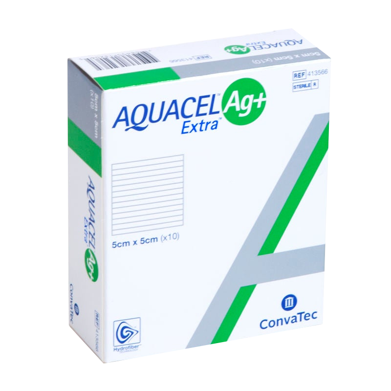 AQUACEL 413566 AG+ EXTRA HYDROFIBER Dressing 2IN x 2IN (5cm x 5cm)