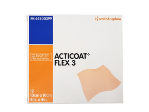 66800399 ACTICOAT FLEX 3 Dressing, 10cm x 10cm, (4IN x 4IN)