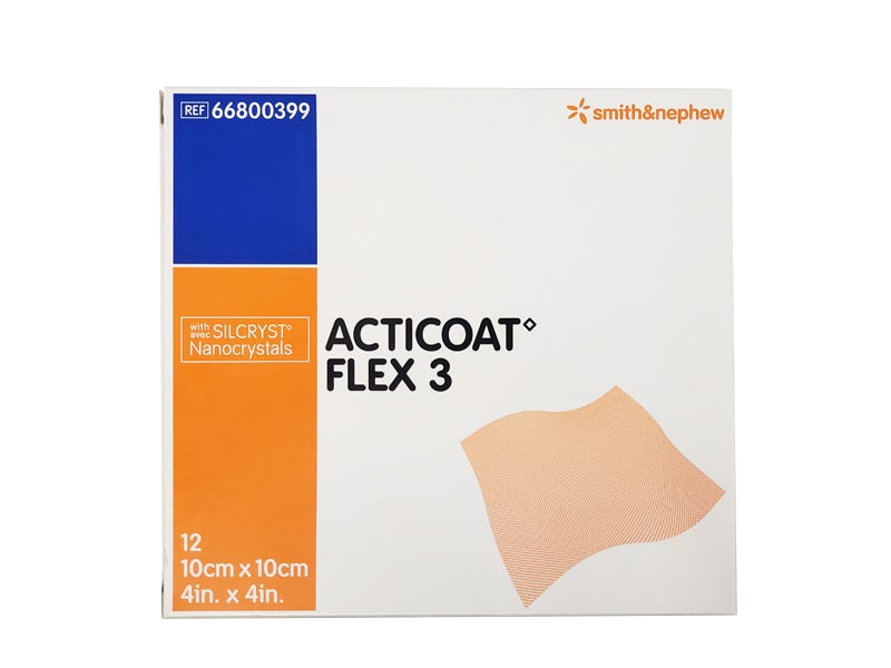 66800399 ACTICOAT FLEX 3 Dressing, 10cm x 10cm, (4IN x 4IN)