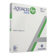 AQUACEL 413568 AG+ EXTRA HYDROFIBER Dressing 6IN x 6IN (15cm x 15cm)