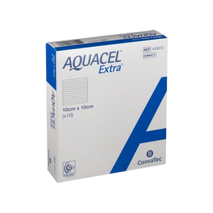 AQUACEL 420672 EXTRA HYDROFIBER Dressing 10cm x 10cm